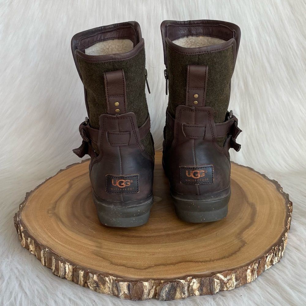 UGG side zip waterproof leather boots - Picture 5 of 9